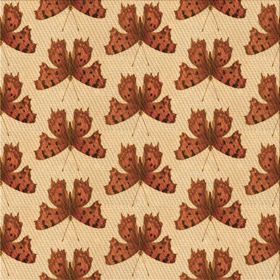 Ahgly Company Indoor Square Patterned Mahogany Brown Area Rugs, 4' Square