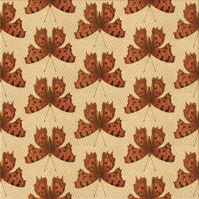 Ahgly Company Machine Washable Indoor Square Transitional Mahogany Brown Area Rugs, 4' Square