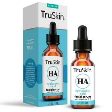 TruSkin Hyaluronic Acid Serum for Face, Hydrating Facial Serum, All Skin Types, 0.4 fl oz