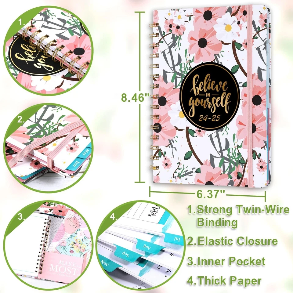2024-2025 Planner - Weekly & Monthly Planner 2024-2025 With Tabs, 6.4" X 8.5"...