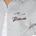 thumbnail image 3 of Women's Gameday Couture Ash Denver Broncos Full-Button Long Sleeve Overshirt, 3 of 3