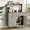 Shallow Ivory, variant on Kojooin Recessed Sideboard/Buffet Cabinet with Storage Space, Modern Coffee Bar Cabinet with Adjustable Shelves and 2 Drawers for Kitchens, Dining Rooms, Living Rooms
