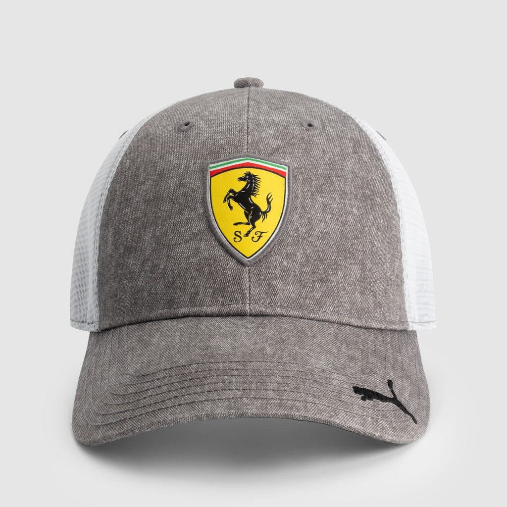Scuderia Ferrari F1 Puma Race Trucker Hat Grey