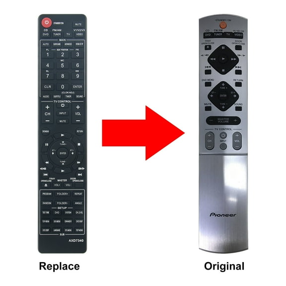 New AXD7340 Replace remote control fit for Pioneer DVD CD Receiver SDV1000ST XVDV1000O