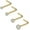 Gold, variant on 4Pcs/Set 20g Round Crystal Nose Ring Piercing Simple Style Nostril Piercing L Shaped Nose Stud Piercing
