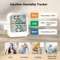 thumbnail image 3 of Chiccushion 1 Pack Room Thermometer for Home, Indoor Hygrometer Humidity Meter Gauge, Digital Temperature and Humidity Sensor Monitor for House, Terrarium, Incubator, Greenhouse, 3 of 7