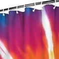 thumbnail image 3 of Rainbow Tie Dye Ray Circle Pattern Shower Curtain 72"x84" ,Bathroom Decorative Shower Curtains Set with 12 Hooks,Modern Waterproof Washable Shower Curtain, 3 of 6