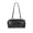 Black Soot, variant on Women's Faux Leather Top Handle Shoulder Bag, Black