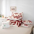 thumbnail image 6 of Manfei Vintage Red Snowflake 7 Pieces Bedding Comforter Set,Merry Christmas Full Bedding Set,Happy New Year Fitted Sheet Flat Sheet For Men Women,Microfiber Bedroom Decor Reversible, 6 of 8
