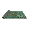 thumbnail image 2 of Ahgly Company Indoor Rectangle Persian Turquoise Blue Traditional Area Rugs, 2' x 4', 2 of 4