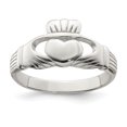 thumbnail image 1 of 925 Sterling Silver Ring Claddagh Celtic, 1 of 6