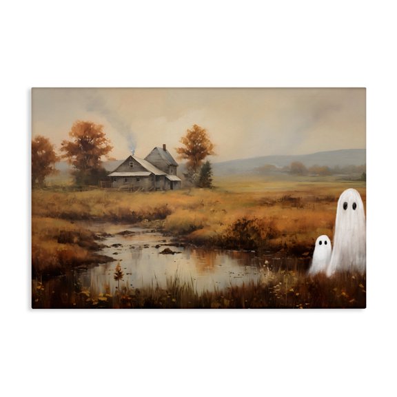 Stupell Industries French Country Ghosts In Farm Field Canvas Art, 24 x 16, by Petals Prints Design