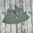 thumbnail image 4 of XUNKUSGA Beach Cover Ups for Women Fashion Tie Waist Crochet Mini Skirts for Women Soild Color Drawstring Hollow Out Knit Beach Skirt for Holiday S-L,Blue, 4 of 5