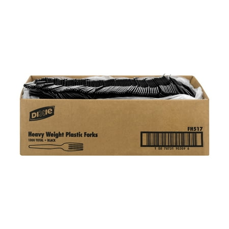 - Dixie Heavy Duty Forks Black - 1000 CT1000.0 CT