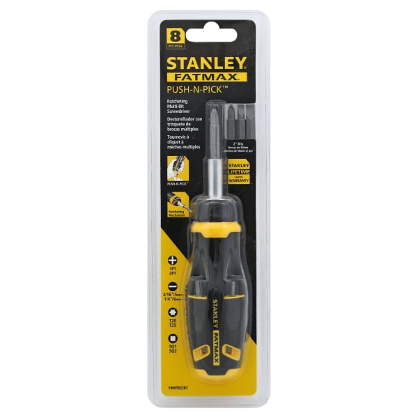 STANLEY FatMax FMHT62287 PushnPick Ratcheting Screwdriver Walmart