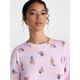 thumbnail image 4 of Joyspun Women's Essential Sleep Top and Pants, 2-Piece Pajama Set, Sizes XS-3X, 4 of 5