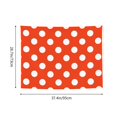 thumbnail image 6 of Kdxio Orange And White Polka Dot1 Wall Hanging Tapestries Banner For Bedroom College Dorm Home Living Room Party Decor 29X37 In, 6 of 8