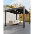 thumbnail image 5 of Garvee Louvered Pergola - 10'x12' All-Aluminum Outdoor Pergolas with Adjustable Louvered Roof, Integrated Drainage System, Outdoor Gazebo for Deck, Patio, Backyard and Garden, Gray, 5 of 7