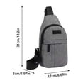 thumbnail image 2 of Estilo Coreano Pecho Bolsa al aire libre Senderismo y Ciclismo Bolsa de tela Crossbody Bolsa, 2 of 3