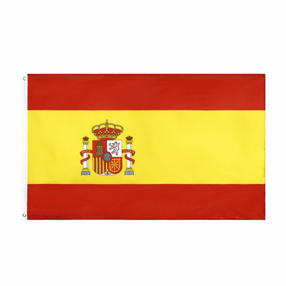 Spain Spanish Flag | 3x5 Ft Country Flag, Indoor/Outdoor, Vibrant Colors, Brass Grommets, Thicker and More Durable