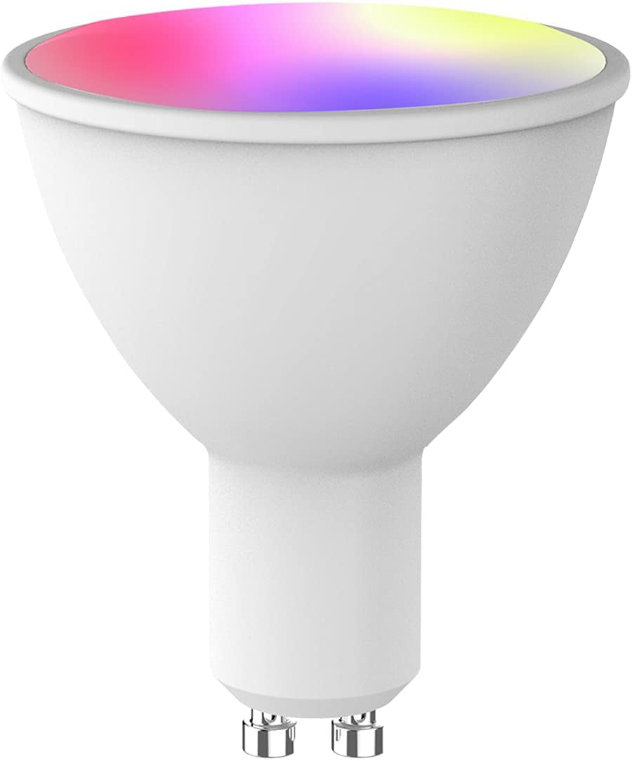2/4Pc GU10 RGB Smart Bulbs WiFi Remote Control Wireless For Alexa Google Replace 