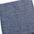 thumbnail image 5 of Navy Blue and White Dreamy Soft Herringbone Throw Blanket, 5 of 5