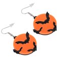 thumbnail image 4 of 2pcs Halloween Pendientes de Halloween Pendientes de murciélago Fiesta del Festival de Partes, 4 of 7