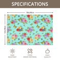 thumbnail image 3 of Placemat, Pioneer Flower Floral Print Pattern Place Mats Table Mat Set Of 2, PVC Washable Placemats for Party Kitchen Dining Decoration, 18x12 Inch, Fade Resistant, 3 of 6