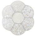 thumbnail image 2 of serony 2800 Pcs/set Perles Demi-Perles Flatback Satin Lustre Plastique pour Robe de Mariée Blanc, 2 of 9