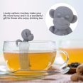thumbnail image 1 of Peahefy Tea Filter,Silicone Tea Strainer,2pcs Silicone Cute Cartoon Monkey Loose Tea Strainer Infuser Filter Tea Accessory, 1 of 8