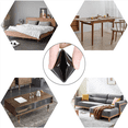 thumbnail image 4 of 80 Pcs Brown Silicone Chair Leg Floor Protectors, Square Chair Leg Caps with Wrapped Felt, Fit: 0.75 Inch-1.0 Inch, 4 of 5