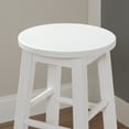 thumbnail image 7 of Linon McMullen 29" Indoor Wood Round Backless Bar Stool, White, 7 of 7