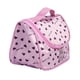 thumbnail image 2 of Bolsa de cosméticos perfecl con cremallera Rosa Patrones de corazones, 2 of 8