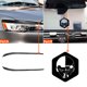 thumbnail image 4 of Sidaley 2 uds pegatinas de coche embellecedor de fibra de carbono cubierta de faro accesorios faro cejas pegatina reemplazo para 2008 2014 Bombillas para automóviles, 4 of 6