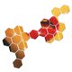thumbnail image 5 of YSNOOWE 12Ud Sticker Hexagonal Dorado Decorativo Para Pared Interior Fácil De, 5 of 5