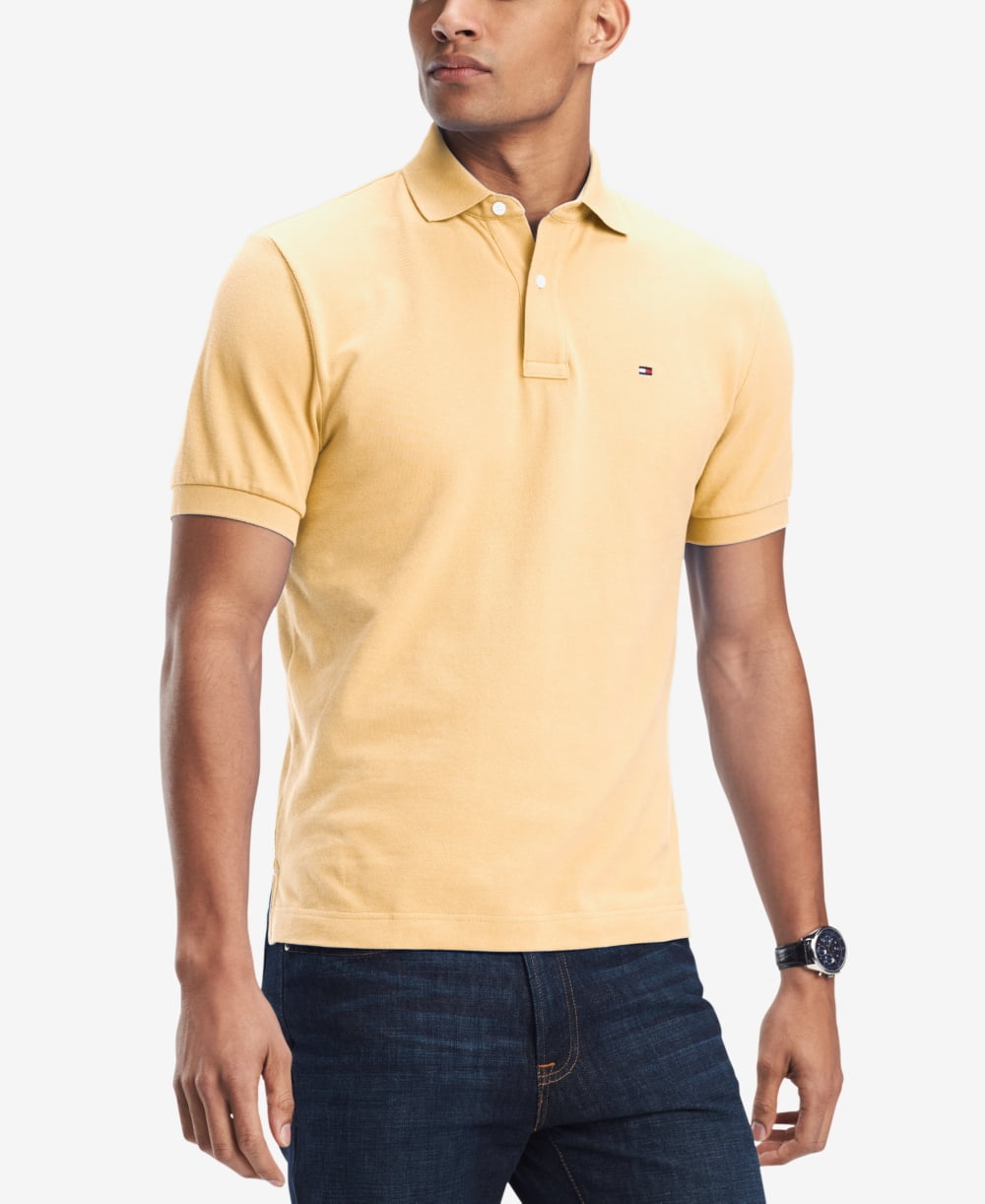 Tommy Hilfiger NEW Custom Fit Men's Solid Short Sleeve Pique Polo Shirt Tommy Hilfiger NEW Custom Fit Men's Solid Short Sleeve Pique Polo Shirt