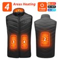 thumbnail image 3 of Superoferta 21 ZONAS DE CALEFACCIÓN Chaleco calefaccionado para hombres y mujeres Chaqueta calefactable de invierno Chaleco térmico autocalentable con USB Chaqueta calefactora, 3 of 5