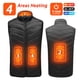 thumbnail image 3 of 21 ZONAS DE CALEFACCIÓN Chaleco calefaccionado para hombres y mujeres, chaqueta calefactable de invierno con USB, chaleco térmico con calefacción automática, chaqueta de plumón calefactora, chaleco Wa, 3 of 5