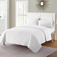 thumbnail image 4 of VCNY Home - Twin Quilt Set, 2-Piece Textured Basketweave Bedding Set, Dorm Essentials (Nina White, Twin), 4 of 4
