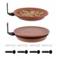 thumbnail image 1 of Bird feeder, bird feeding dish, garden decoration, for balcony, terrace, lawn trees, wall yard, 6.69 x 0.79 inches, 1 of 5