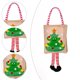 thumbnail image 5 of Bolsa de asas de dulces de Navidad bolsa de regalo de tela de pierna de rayas de dibujos animados para Año Nuevo (D) JShteea Libre de BPA, 5 of 6
