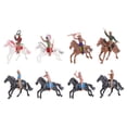 thumbnail image 1 of 8Pcs Indians Plastic Figures Playset Horse Riding Figure Toy West Cowboy Model Adorns Assorted Style, 1 of 6