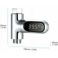 thumbnail image 5 of LED display digital water meter shower bath thermometer water temperature monitor measuring instrument with 5 85 ℃ range ℃/℉ high accuracy can be timed--, 5 of 5