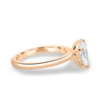 thumbnail image 3 of ESTE ORIGIN 4.00Ct Toi Et Moi Oval & Pear Cut Moissanite Engagement Ring – Dual Center Stones, 2mm Band in 10K Rose Gold for Women, 3 of 8