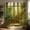 Green Plant Shower Curtain, variant on Fall Shower Curtain, Rustic Autumn Pumpkins Wood Barn Door Sunflowers Thanksgiving Harvest Farmhouse Bathroom Decor, Waterproof Cloth Fabric Bath Curtain with Hooks 72 x 72 inch