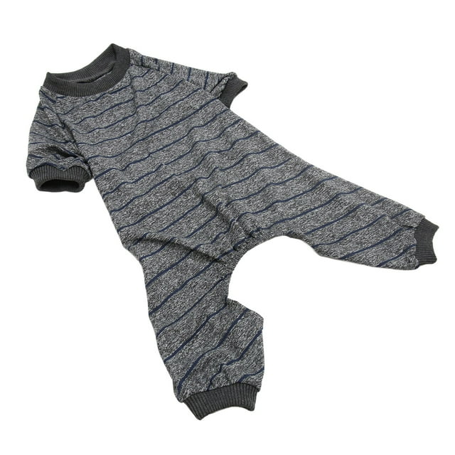 Striped Puppy Jumpsuit, Summer Soft 4 Legs Striped Dog Pajamas Skin Friendly Ribbed Collar For Indoor For Pets For Dogs XS,S,M,L,XL