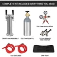 thumbnail image 3 of IceJungle Full Size Kegerator 2 Tap Draft Beer Dispenser, Stainless Steel, 3 of 7