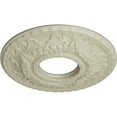 thumbnail image 3 of Ekena Millwork 22 1/8"OD x 7 1/4"ID x 1 3/4"P Hurley Ceiling Medallion (Fits Canopies up to 7 1/4"), Hand-Painted Clear Yellow, 3 of 5