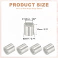 thumbnail image 2 of Uxcell Aluminum Crimping Loop Sleeve, Wire Rope Stop Sleeve Round Crimp Ferrules for Wire Rope 1/2"(12mm), 2 of 7