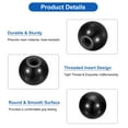 thumbnail image 4 of Unique Bargains 2Pcs M16 Phenolic Thread 50mm Dia Threaded Ball Knobs for Machine Handle, Black, 4 of 6